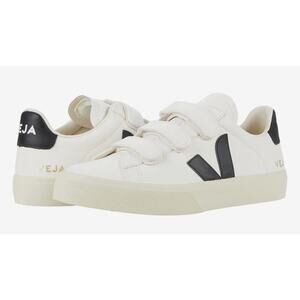 NEW VEJA Recife Logo Chromefree Leather Sneaker SZ Men 12 XTRA White/Black